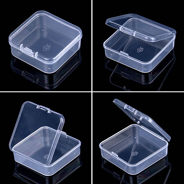 Mini Plastic Box Square Box Translucent Box Packing Box Storage Box  Dustproof Durable Strong Jewelry Storage Case Container - Storage Boxes &  Bins - AliExpress